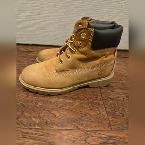 Timberland Youth Boys  Premium Waterproof Boots Wheat Nubuck 10760 Size 2